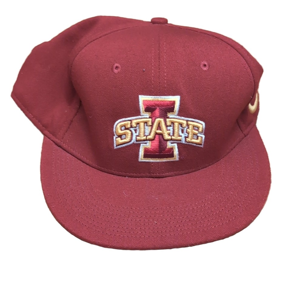 Nike Iowa State Cyclones M/L Maroon Dri-FIT Baseball Hat Cap Men's